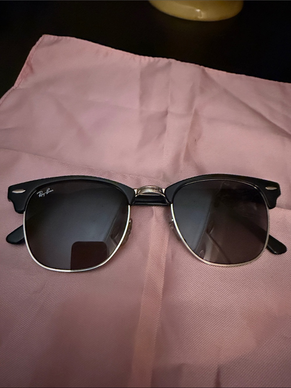 Ray-Ban Clubmaster Sunglasses in Black and Silver